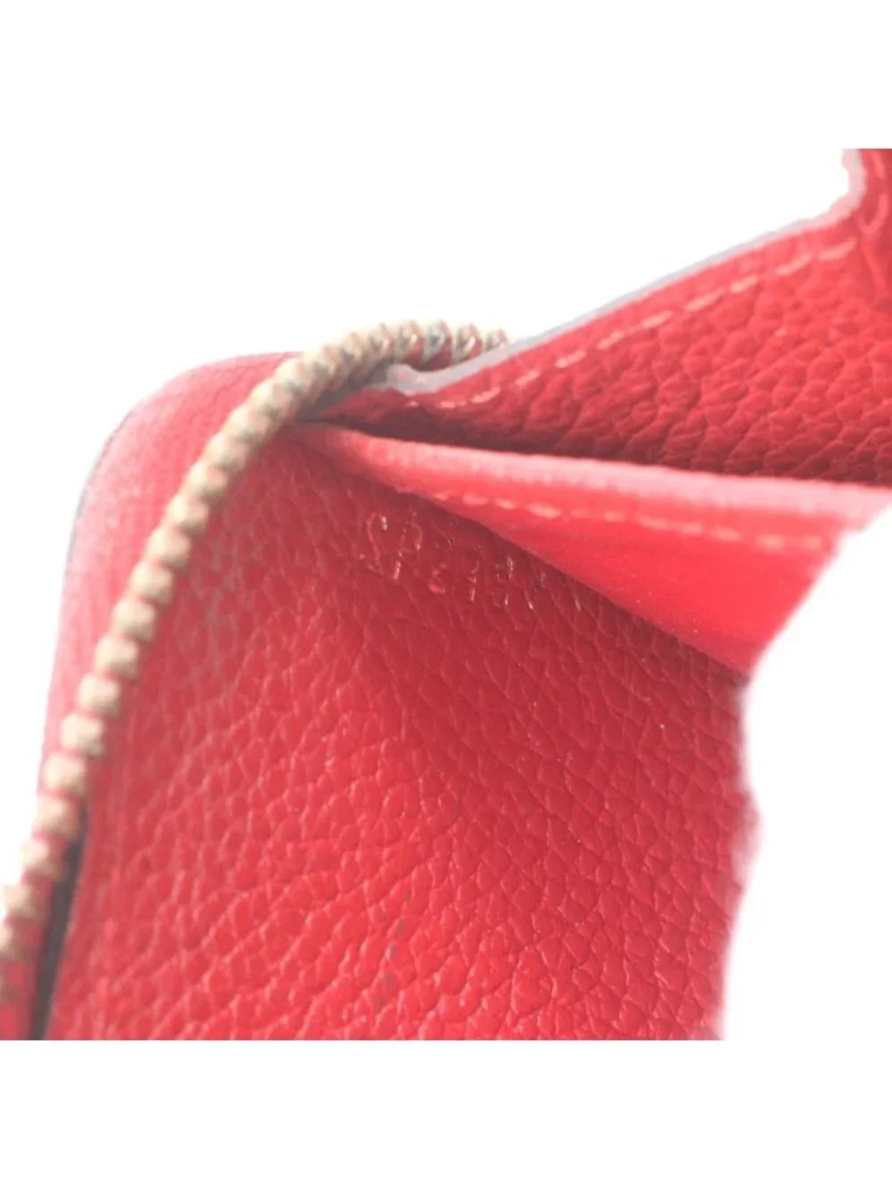Louis Vuitton Monogram Empreinte Zippy Wallet Scarlet Leather